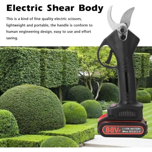 KKmoon 21V 30mm Cordless Electric Pruner 88VF Pruning Shear Efficient Tree Bonsai Pruning Branch Cutter Landscaping Garden Tool