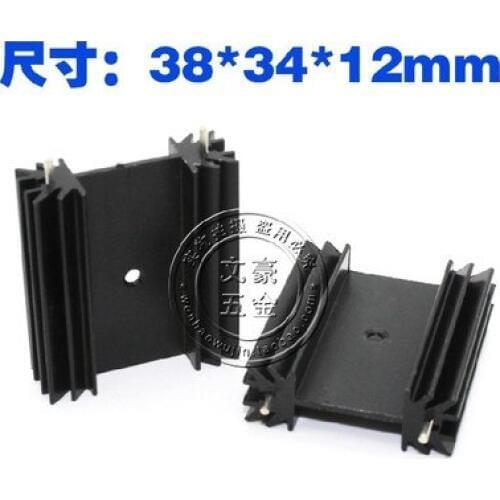 Fast Free ship 20pcs/lot 38*34*12MM TO-247 heat sink,sound radiator and triode cooling fin