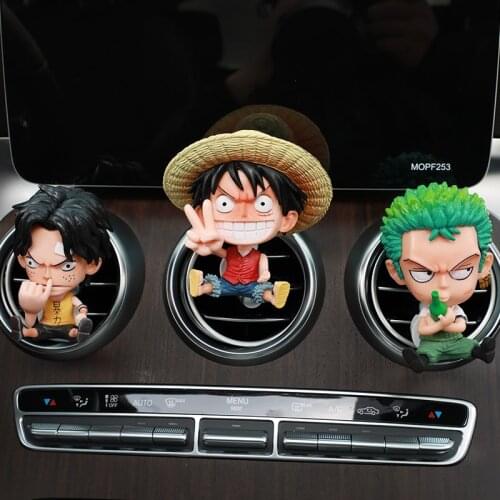 One Piece Creative Cute Cartoon Anime Character Modeling Car Perfume Car Air Freshener Car Interior Accessories Give Boys Gifts