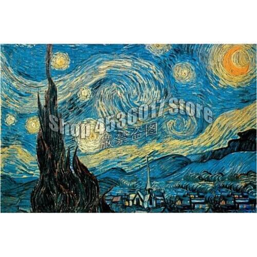 DIY Diamond Embroidery Van Gogh Starry Night Cross Stitch Diamond mosaic landscape diamond painting rhinestones Christmas gift