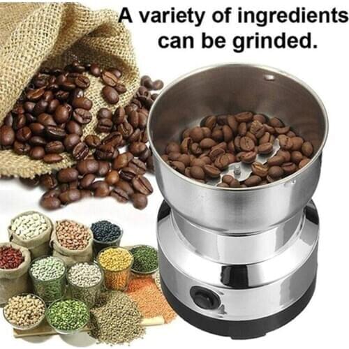 110/240V Electric Coffee Grinder Bean Herbs Spice Kitchen Grinding Machine Mill It is suitable for grinding most kinds of beans