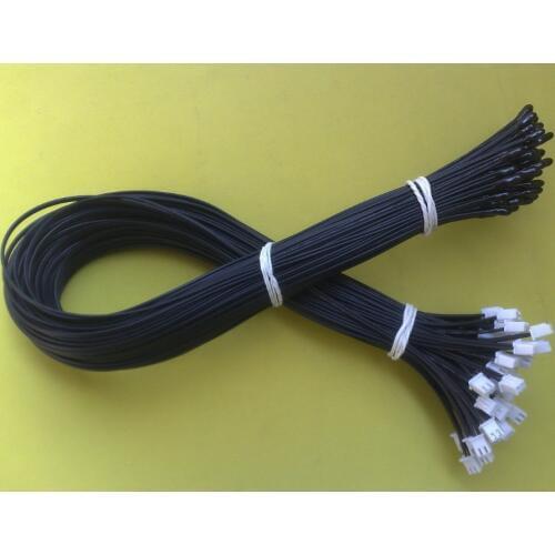 Free Shipping 100pcs/lot Epoxy probe 5*15mm 3950 10K NTC Temperature Sensor 10K 1% B3950 500MM thermistor ntc10k