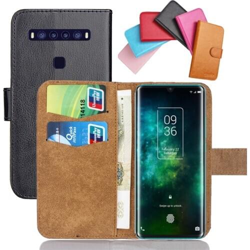 TCL 10 5G Case 6.53" 6 Colors Flip Fashion Soft Leather TCL 10 5G Exclusive Phone Cover Cases Wallet