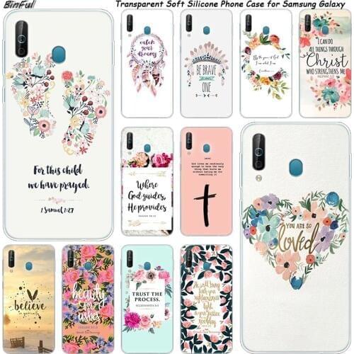 Bible verse Philippians Jesus Christ Christian Case For Samsung Galaxy A80 A70 A60 A50 A40 A40S A30 A2CORE M40 M30 M20 Note 9 8