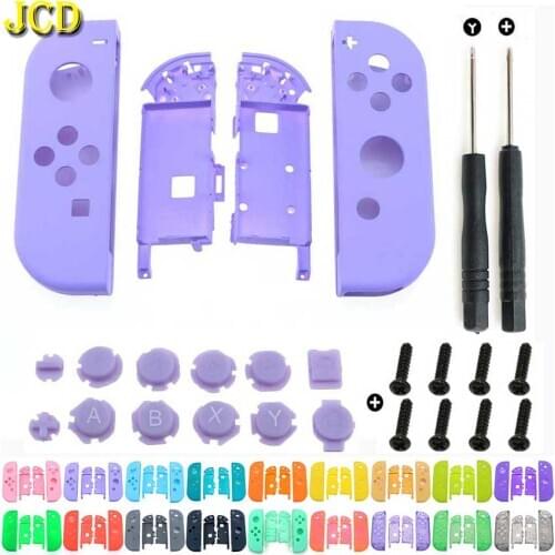 JCD For Nintend Switch Joy-Con Replacement Housing Shell Cover for Switch NS NX JoyCons Controller Case W/ Button Screw Tool