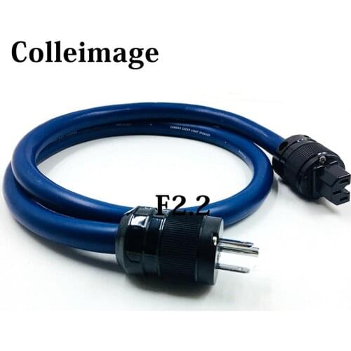 Colleimage HiFi Power Cord Cable US Schuko Plug CARDAS Golden Reference power cable