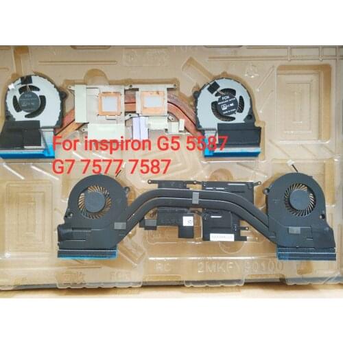 New Original Laptop CPU Cooler Fan For Dell Inspiron 5587 7577 7588 Independent Graphics Card heatsink AT27R003FF0 08VWW8