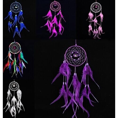 Dream Catcher Feathers Small Bell Car Wall Hanging Decoration Ornament Gift