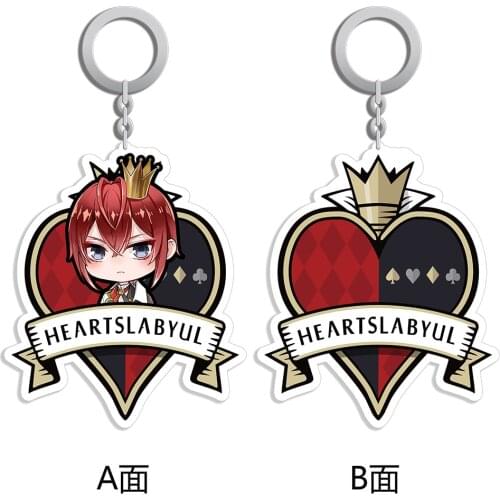 NEW anime Cosplay accessories Twisted Wonderland Riddle Rosehearts Double-Side Acrylic Toys Keychains