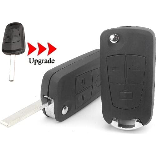 Kutery Upgrade Folding Car Key Shell For Opel Vauxhall Vectra Astra Zafira 3Buttons With HU100 Blade Remote Car Key Cover Case
