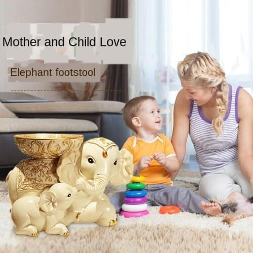 Elephant Shoes Changing Home Decorations Floor Decoration New House Gift The Door Shoes Elephant Weeding Gift Stool Chair