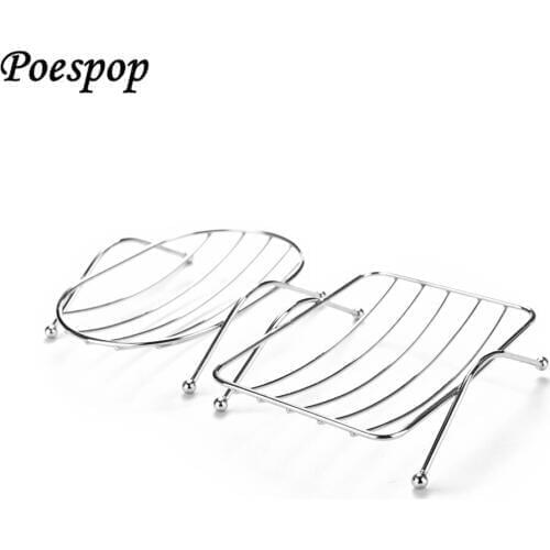 POSEPOP High Quality 12.5*9*3.5cm Stainless Steel Soap Stand Holder Functional Bathroom Stainless Soap Dishes Tray Box