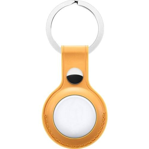 Multi Colors AirTag Case Cover Basic Leather with Key Ring Designed for AirTag Case 2021