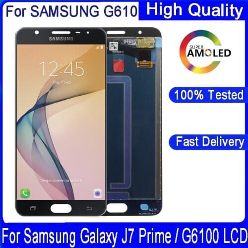 For SAMSUNG Galaxy J7 Prime LCD Touch Screen G610 G610F/M on7 2016 5.5'' Original DisplayTouch Screen Digitizer Replacement