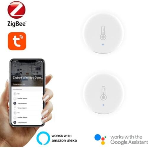 Tuya/SmartLife App ZigBee Smart Temperature And Humidity Sensor Work With Zigbee Hub Via Alexa Google Home Smart Home