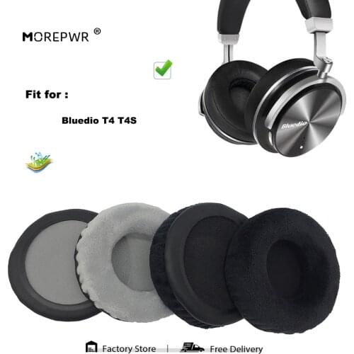 Replacement Ear Pads for Bluedio T4 T4S Active Headset Parts Leather Cushion Velvet Earmuff Earphone Sleeve Cover