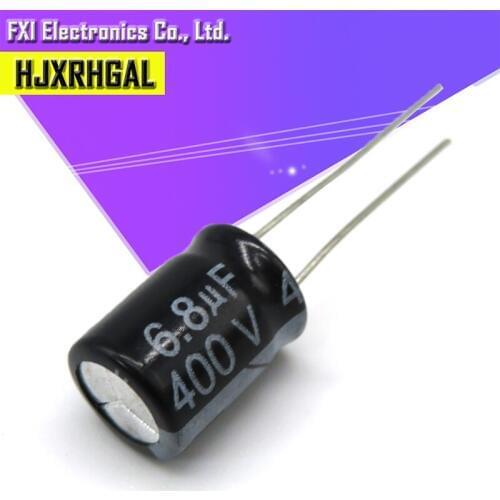 10PCS 400V6.8UF 10*13 6.8UF 400V 10*13MM Electrolytic capacitor New original