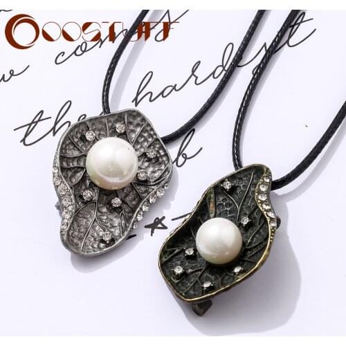 2020 Vintage Long Chain Necklace Women Jewelry Plant Statement Suspension Decoration Neck Choker Flower Pendants Christmas Gift