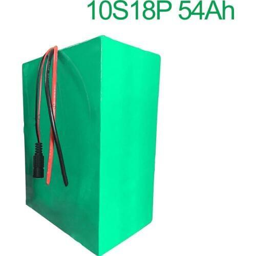36V 54Ah 10S18P 18650 Li-ion Battery Pack E-Bike Ebike electric bicycle 42V 200x175x140mm