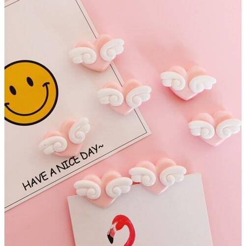 5Pcs/lot Lovely Love Wings Pink Clip Bookmark Paper Clip School Office Supply Escolar Papelaria Gift Stationery