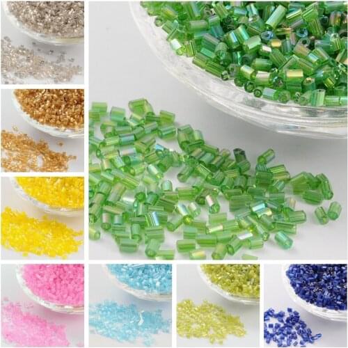 100g 11/0 Silver Color Lined Round Hole Glass Seed Beads Crystal Jewelry Small Micro DIY Making Accessory 2cut Purple Red 2.2mm