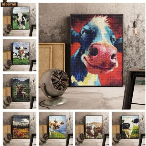 5D Full Square/Round Diamond Painting Cow Crafts Diamond Embroidery Picture full Rhinestone Wall Hanging Painting Decor Gift