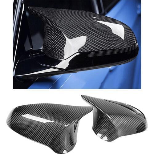 Car Rearview Mirror Covers for BMW F80 M3 F82 F83 M4 2014 -2019 Replacement Side Mirror Covers Caps Shell Carbon Fiber LHD