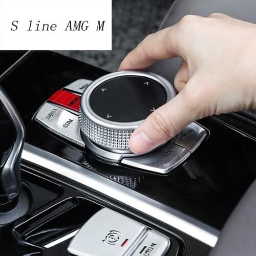 Car Styling Interior Console Multimedia Buttons Decorative frame Cover Sticker Trim For BMW X3 G01 X4 2018-2019 Auto accessories