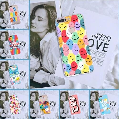 Back Cover For Huawei Honor 8X MAX 10 9 8 7 7S 7X 7A 7C Pro Silicone Soft Cartoon Smile Case For Honor 7 8 9 10 Lite Phone Case