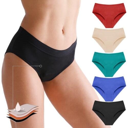 Physiological Pants Four-layer Bamboo Fiber Leakproof Women Period Underwear Leak Proof Menstrual Period Panties Women Underwear