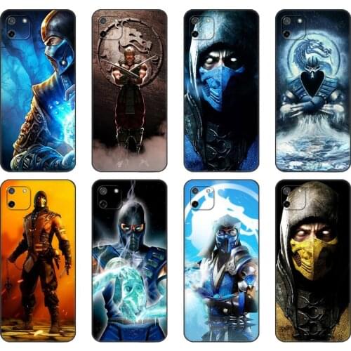 Black tpu Case For OPPO Realme C11 Case For Realme C 11 RealmeC11 Back RMX2185 Case Cover Bumper Scorpion Mortal Kombat