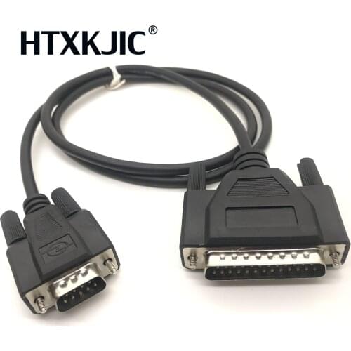 Customized pure copper wire with shielded DB9 pin to DB25 pin data cable Serial port 9 revolution 25 male transmission line