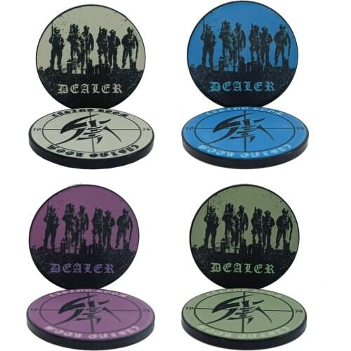 Updated Hot Ascona Ceramic High Quality Texas Hold'em 43mm Dealer Poker Gambling Casino Chip Wholesale