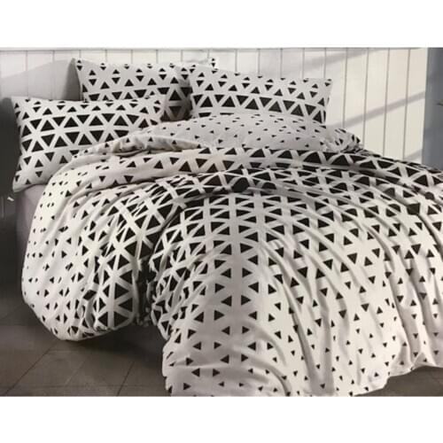 Polly Cotton Double Duvet Cover Set turkish made pillowcase bed sheet Queen Size