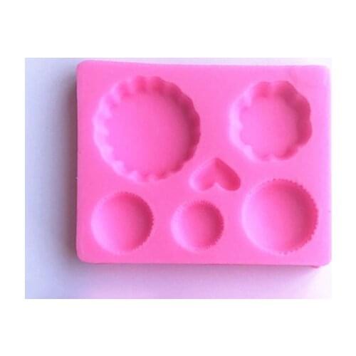 New Food Grade Silicone Cake Molds Heart Round Square Cake Chocolate Mold Bakeware Cake Decoration Tools Accessories E992