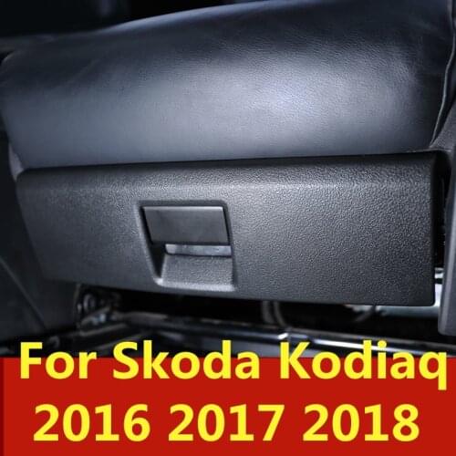 Plastic The latest seat lower drawer storage box tool neatly stores the glove box Auto Accessories For Skoda kodiaq 2016-2018