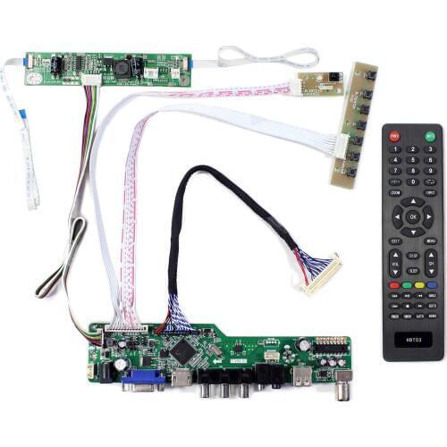 HD MI VGA AV USB RF LCD Controller Board For 21.5inch MT215DW01 V1 1920x1080 LCD Screen