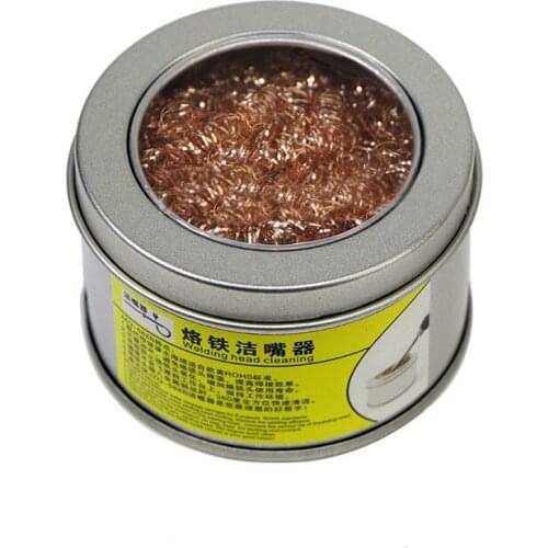 Desoldering soldering iron mesh filter cleaning nozzle tip copper wire ball clean ball dross box Cleaning Ball