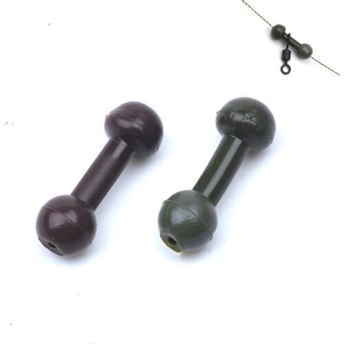 Rompin 20pcs/lot Carp Fishing Tackle Chod Beads Helicopter Rigs Soft Rubber Beads Line Protector Zig Rig Chod Line Safety System