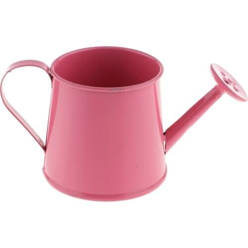 Shabby Chic Rustic Style Metal Jug Pitcher Flower Vase Watering Can for Home Garden Decoration