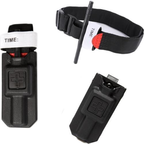Tactical Combat Tourniquet Pouch Fast Hemostasis Military Medical Emergency Belt Aid For Outdoor Exploration Survival One Hand