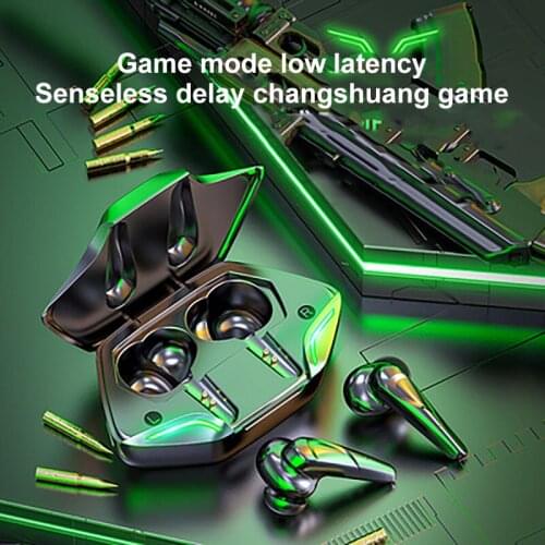 VG01 TWS Wireless Bluetooth 5.1 Earphone Gaming Low Latency Headphones 3D Stereo Sound Earbuds With Microphone IPX7 Waterproof