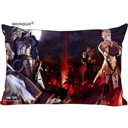 New Fate Stay Night Pillow Case Custom Wedding Pillowcase Cover Cases Gift Zippered Rectangle Pillow Case