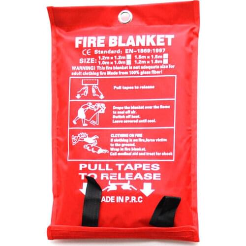 1* 1M Fire Blanket Fiberglass Emergency Fire Blanket Survival Tools Fire Protection, Portable Household Security Fire Blanket