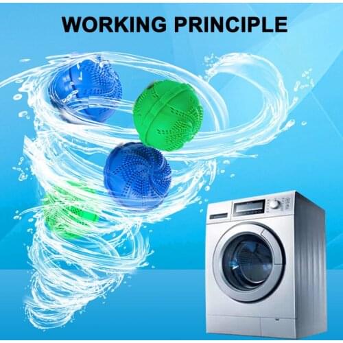 1 Pcs Laundry Ball Cleaning No Detergent Wash Wizard Style for Washing Machine D1