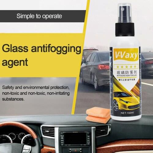 150mL Car Front Windshield Window Glass Anti-Fog Agent Auto Care Rear View Mirror Defogging Spray Liquid Car Styling Accessories