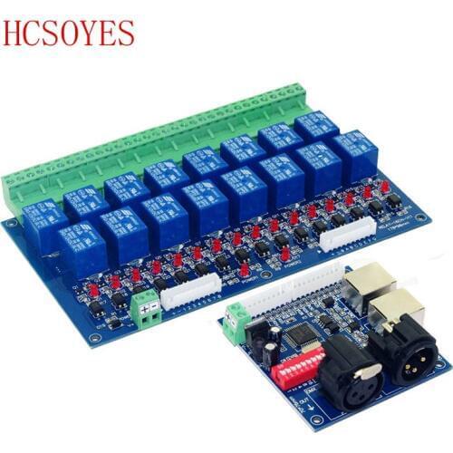 16CH Relay switch(max 10A) dmx512 Controller RGB controller