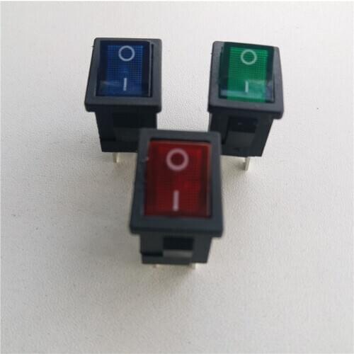 30pcs rocker switch 250V 6A 125V 10A 4 pin 2 gear switch KCD1-104N/KCD1-104 15*21mm for power supply