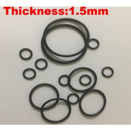 300pcs 23x1.5 23*1.5 24x1.5 24*1.5 25x1.5 25*1.5 26x1.5 OD*Thickness Black NBR Nitrile Chemigum Rubber O-Ring Seal O Ring Gasket