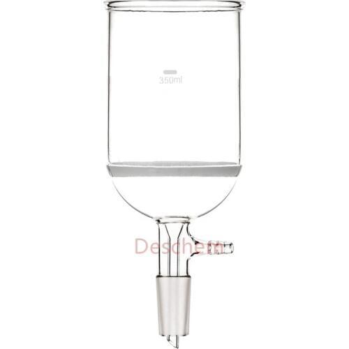 350ml,24/40,Glass Buchner Funnel,#3 Suction Filter,Lab Deschem Glassware
